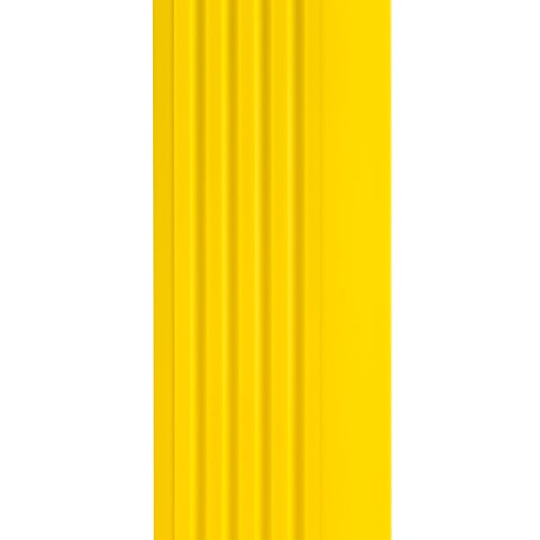 Gelb geriffelte Kunststoffplatte