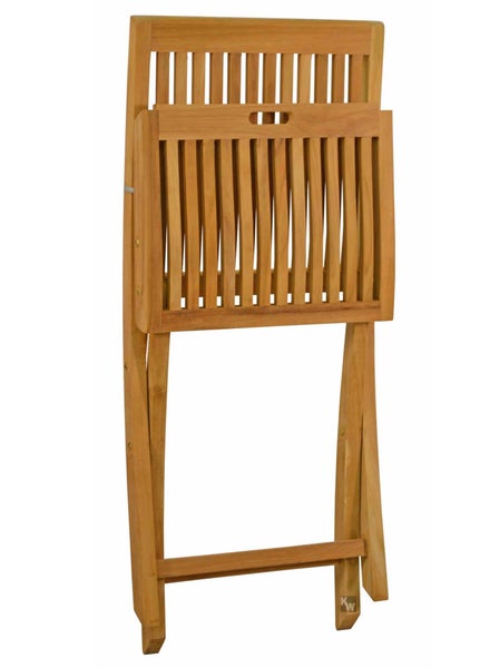 Klappstuhl Holz Teak Balkonstuhl Teak Stuhl Gartenstuhl klappbar für Garten Terrasse Balkon premium wetterfest