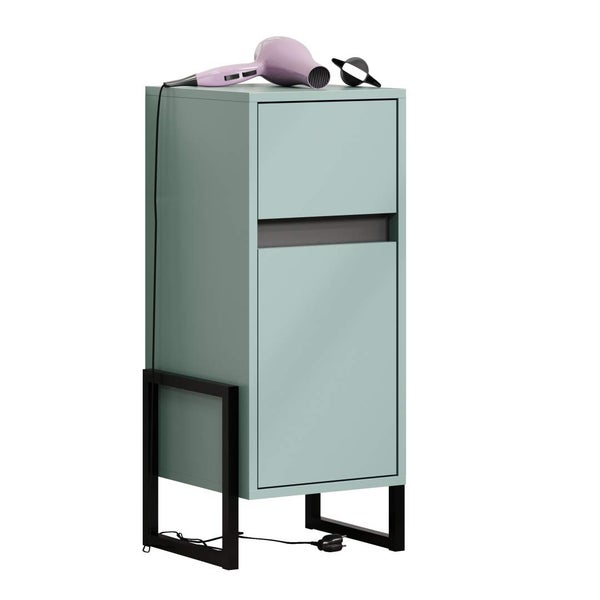Matix Badschrank blau, grau. 36 X 35 X 80 cm