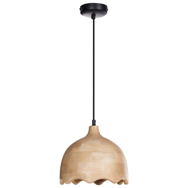 Hängeleuchte GOMATI Mango Holz Hellbraun