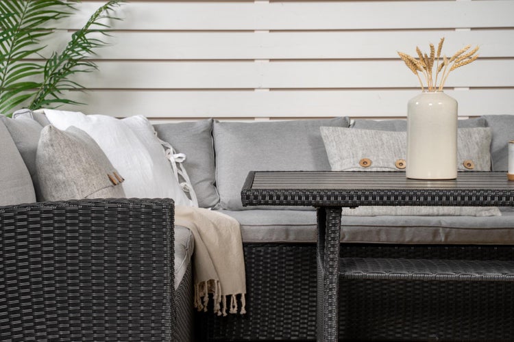 Brentwood Loungeset 2 Teile grau,schwarz. 1 X 1 X 1 cm
