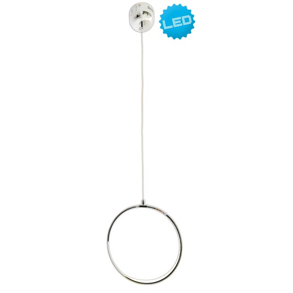 LED-Hängeleuchte mit ringförmigem Lampenschirm