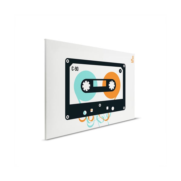 Leinwandbild mit Grafik einer Musikkassette