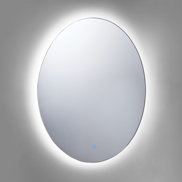 LED-Badezimmer-Spiegel MAZILLE 60 cm 80 cm Silber