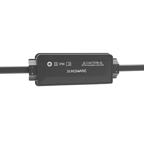 Sunshare Solar-Anschlussdose, IP68 staubdicht und wasserdicht bei dauerndem Untertauchen, mit geprüfter Sicherheit.