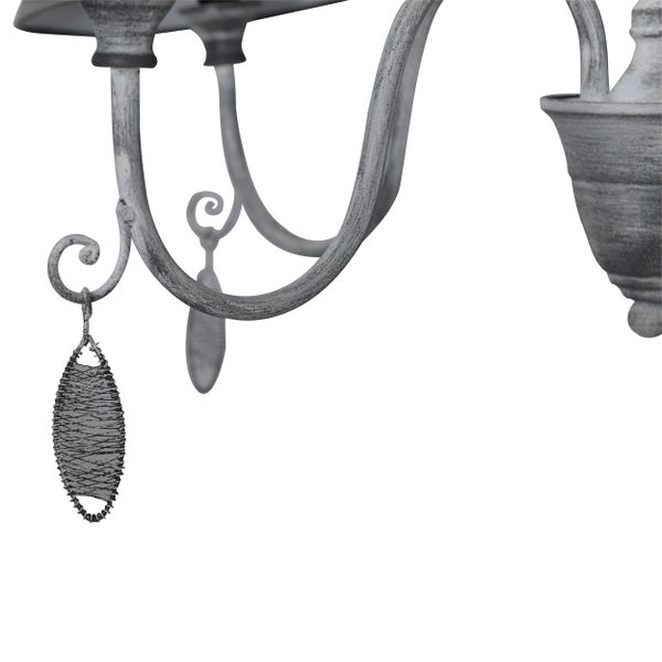 Dekorative Solarleuchte mit Blumenmuster und Tragegriff