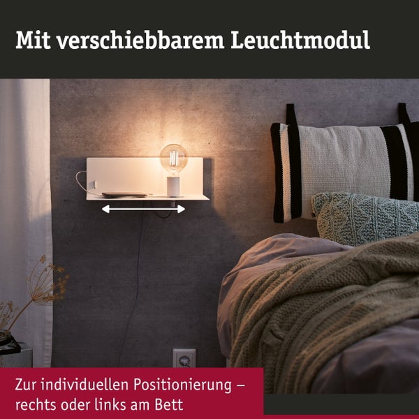 Moderne smarte Wandleuchte mit Tunable White Funktion und Zigbee Anbindung steuerbar via App, Fernbedienung oder Sprachassistent.