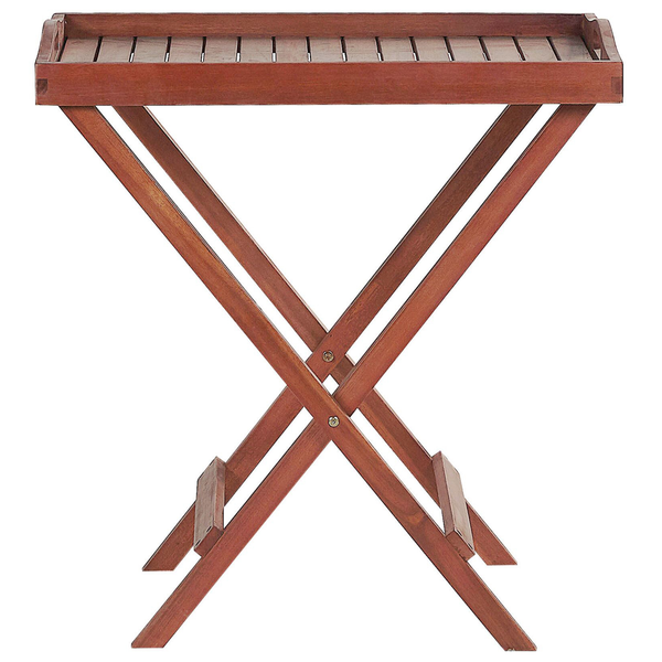 Outdoor Beistelltisch TOSCANA Akazienholz Dunkelbraun