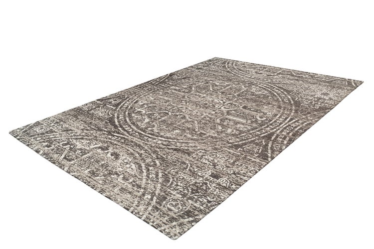 Flachflor Teppich Lynda Grau Vintage 80 x 150 cm