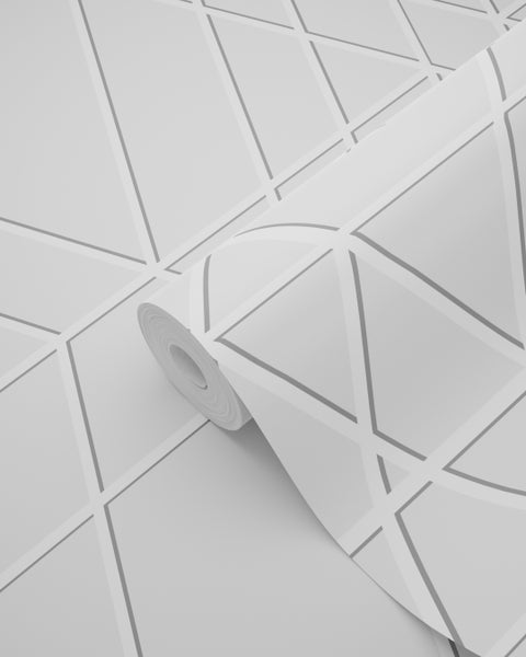 ESTAhome Tapete 3D-Muster Hellgrau - 50 x 900 cm - 139599