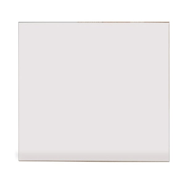Quadratische Glasplatte aus Klarglas.