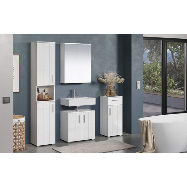 Wons Badschrank weiß Hochglanz. 37 X 31 X 83 cm