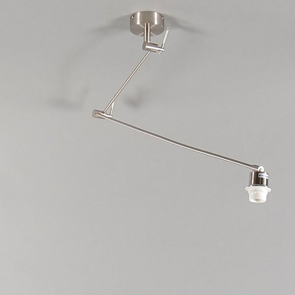 Moderne Hängelampe Stahl mit Blattschirm 35 cm - Blitz 1