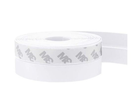 Simple Fix Zugluftstopper für Türen - 100 cm - 2 Stücke - Türdichtung - Zugstopper Haustür und Fenster, Windstopper - Tür Dichtungsband Selbstklebend und Isolierend - Weiß