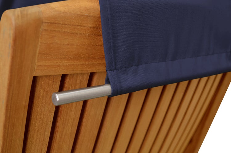 Nackenkissen Nackenrolle blau für Sonnenliege waschbar und Made in Germany