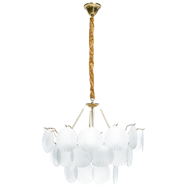 Hängelampe mit Muscheldekor