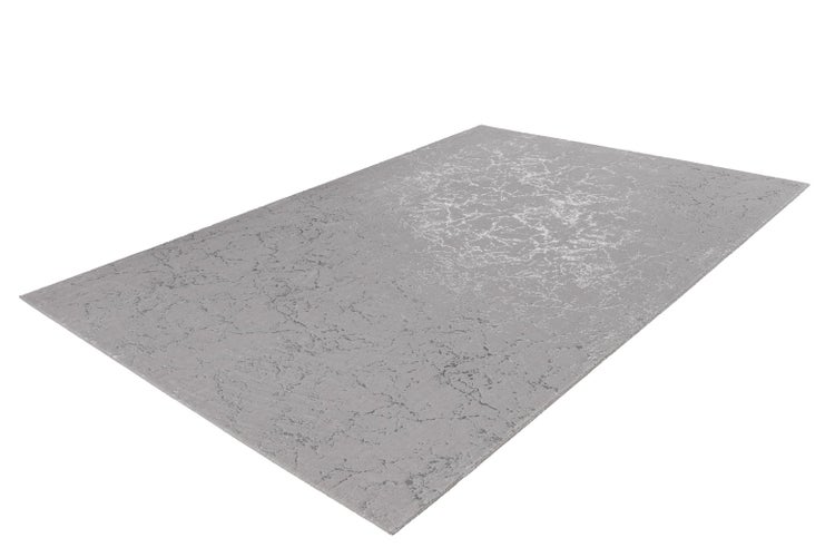 Kurzflor Teppich Majestique Taupe / Silber Modern 200 x 290 cm