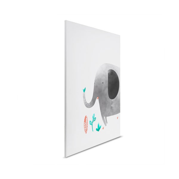 Dekorative Leinwand mit Elefantenmotiv für Kinderzimmer