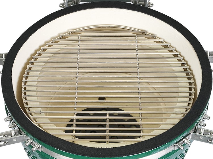 Kamado SE-26 Grill Grün 66 cm Grilldurchmesser BBQ Keramik Holzkohlegrill Grill mit Holzkohle
