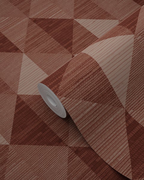 Origin Wallcoverings Tapete 3D Grasmuster Burgunderrot - 50 x 900 cm - 347887