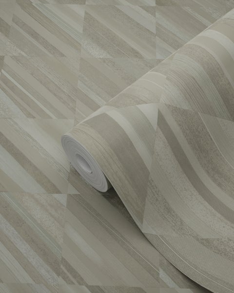 Origin Wallcoverings Tapete 3D Holzoptik Taupe - 50 x 900 cm - 347867