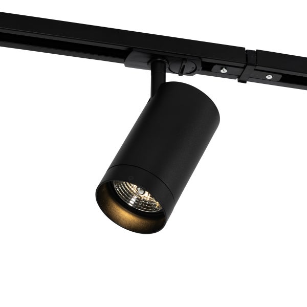 Modernes 1-Phasen-Schienensystem mit 5 Strahlern AR70 schwarz - Jeana Luxe