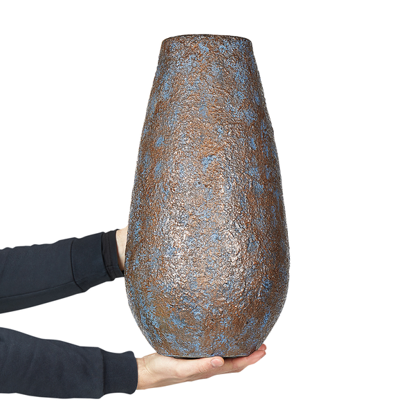 Dekovase BRIVAS Keramik 49 cm Dunkelbraun