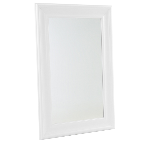 Wandspiegel LUNEL 60 cm 90 cm Weiß