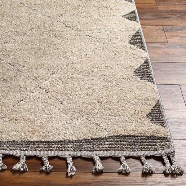 Etnhischer Berber Teppich Beige/Grau 167x220 cm ROMINA