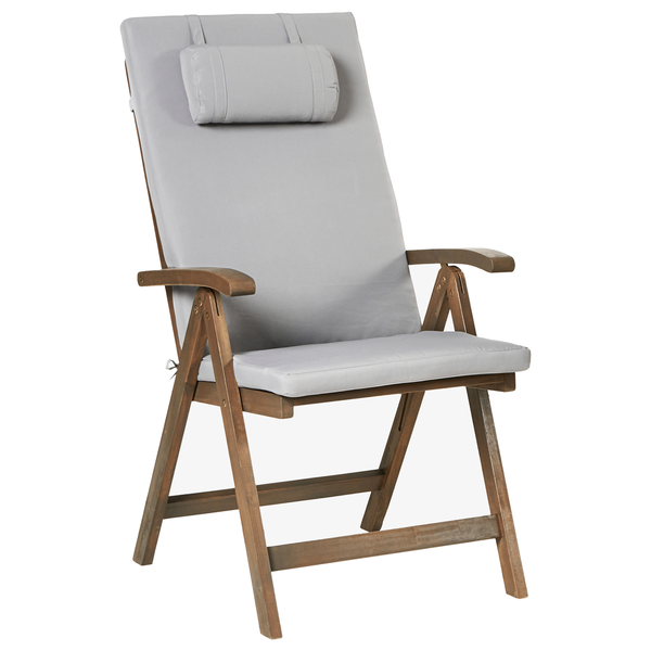 Gartenmöbel Set 6-Sitzer AMANTEA PREMIUM Akazienholz Hellgrau