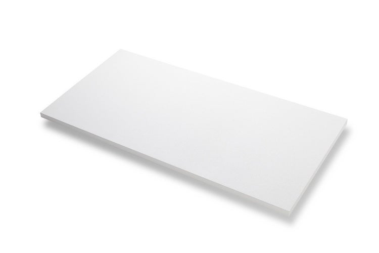 Infrarotpanel Quality Heating Ecosun Granolstruktur 80x119cm 850W Aluminium Weiß RAL9016 inkl. Halterung & 2m Netzkabel