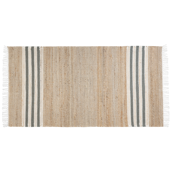 Teppich MIRZA Grau 80 x 150 cm Jute
