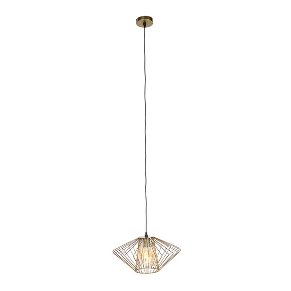 Design Hängelampe Messing - Stiel