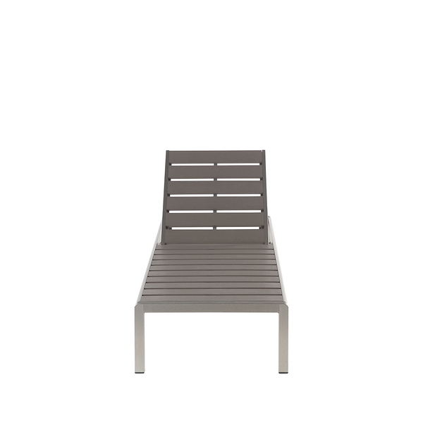 Gartensonnenliege aus Aluminium mit Lattenrost