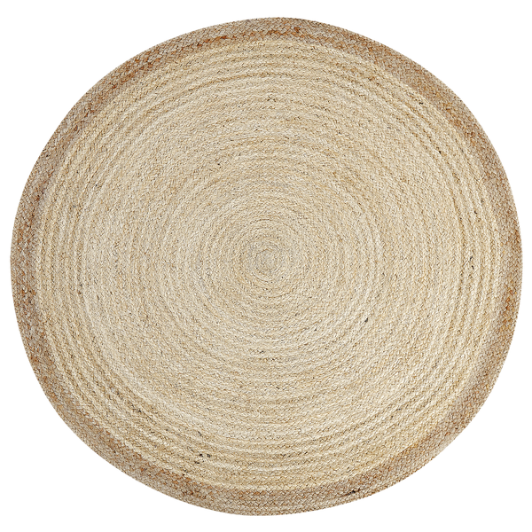 Teppich MENEMEN Hellbeige ø 120 cm Jute