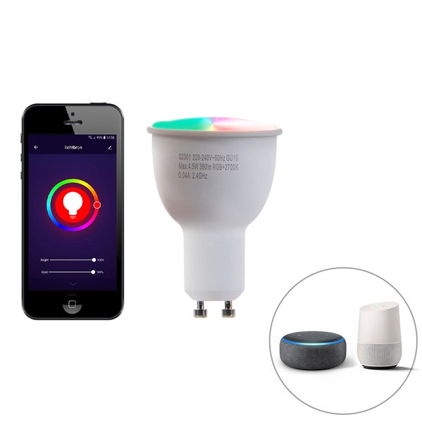 Smart Design Hängelampe schwarz inkl. WiFi GU10 Lichtquelle - Tuba Small