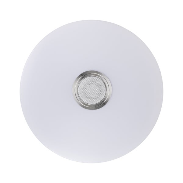 Runde Deckenleuchte mit integriertem Lautsprecher