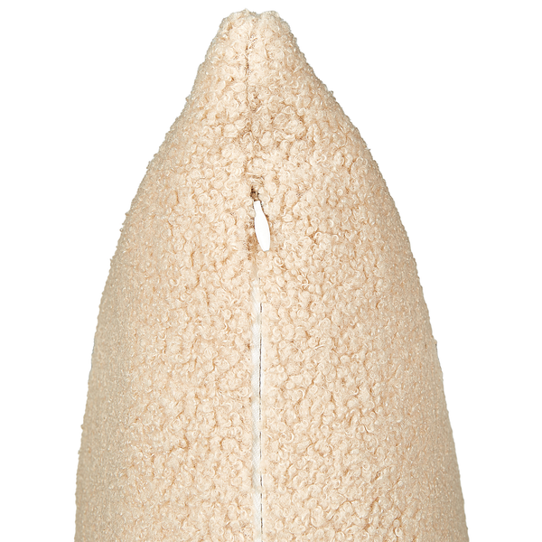 Dekokissen 2er Set LEUZEA Bouclé 60 x 60 cm Sandbeige Ohne Muster