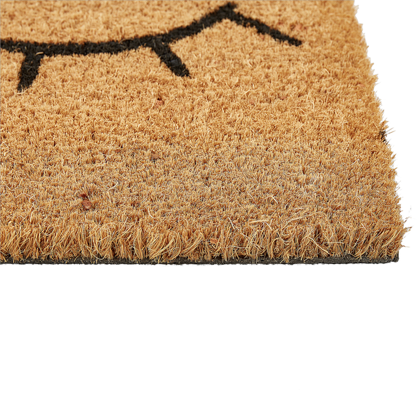 Fußmatte TAPULAO Naturfarben 40 x 60 cm Kokosfasern