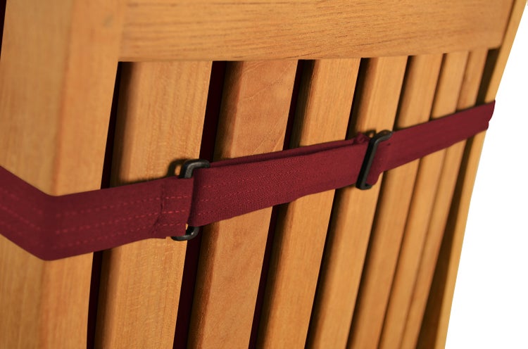 Auflage Gartenstuhl Hochlehner Polster bordeaux rot premium waschbar Made in Germany