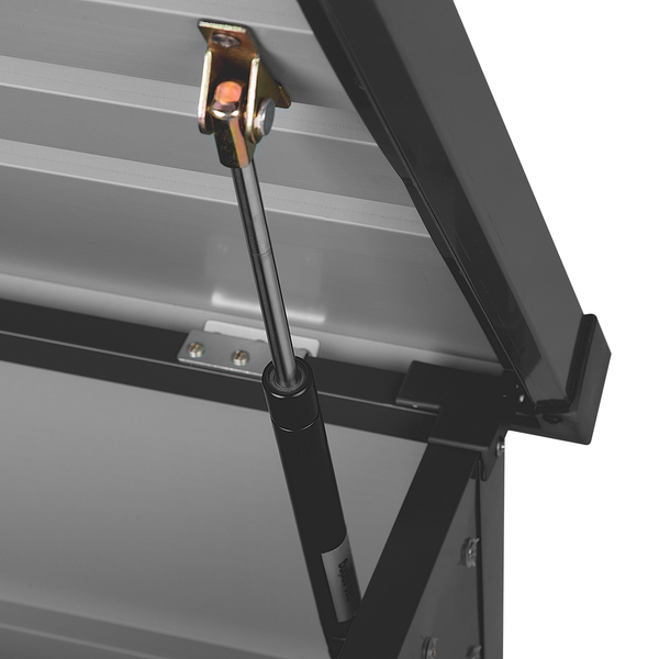 Aufbewahrungsbox CEBROSA Metall 132 cm 62 cm Graphitgrau