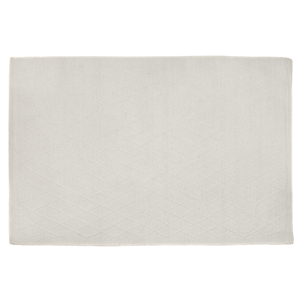 Teppich ERZIN Cremeweiß 140 x 200 cm Wolle