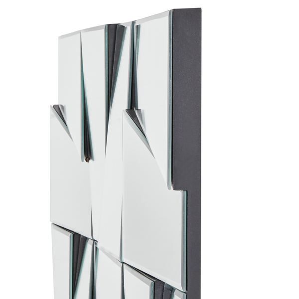 Wandspiegel ANCEMONT 80 cm 80 cm Silber