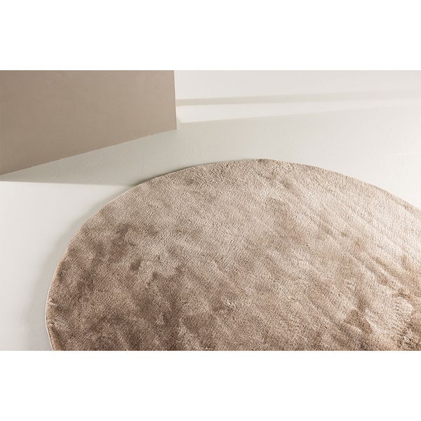 Blanca Teppich Ø200 cm beige. 200 X 200 X 5 cm