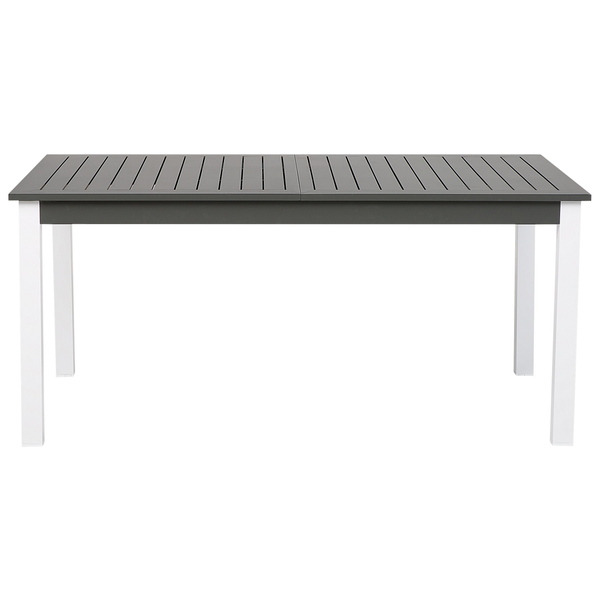 Gartenmöbel Set 8-Sitzer PANCOLE inkl. Kissen Metall Grau