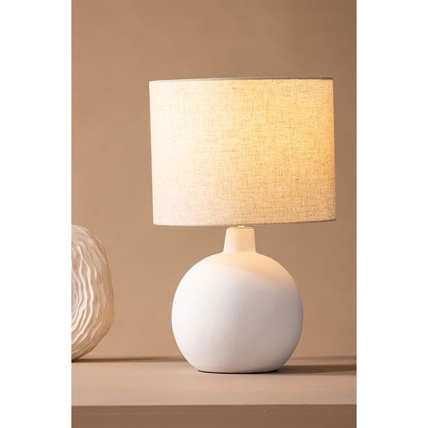 Torcello Beleuchtung Tischlampe 32x32x51cm Beige. 32 X 32 X 51 cm