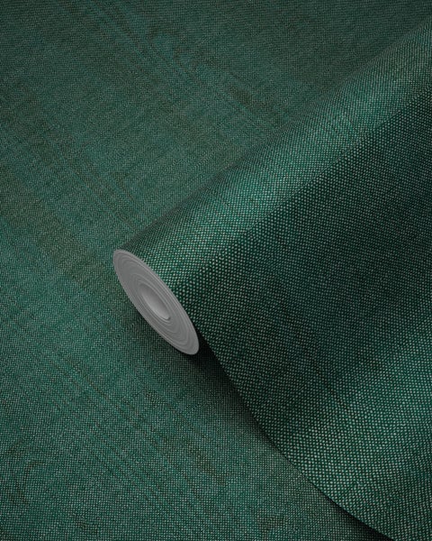 Origin Wallcoverings Tapete Holzoptik Smaragdgrün - 53 cm x 10,05 m - 347535