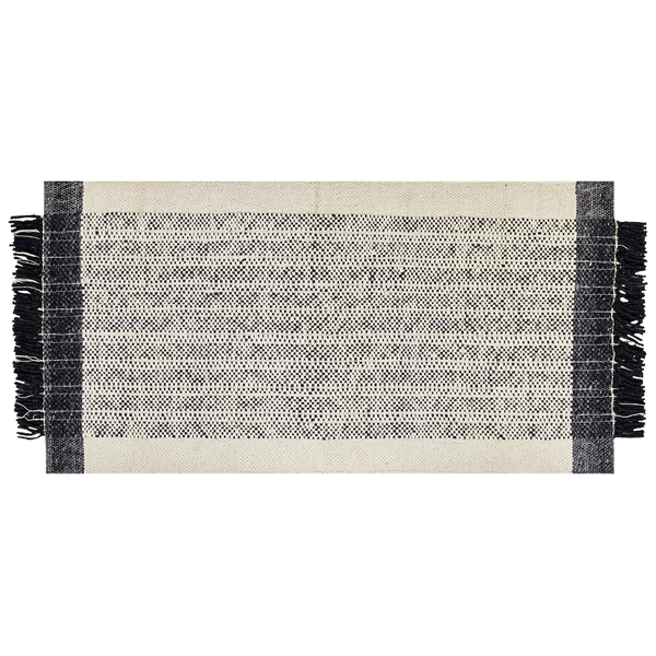 Teppich KETENLI Weiß 80 x 150 cm Wolle