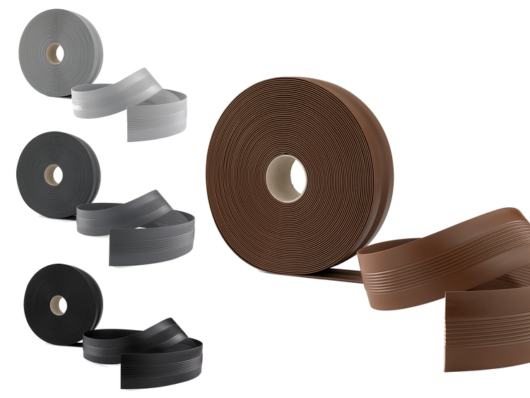 Mehrere Rollen Dichtband in verschiedenen Farben