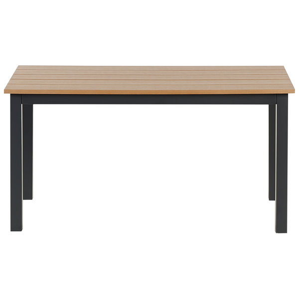 Gartentisch MESSINA 100 cm 52 cm Schwarz